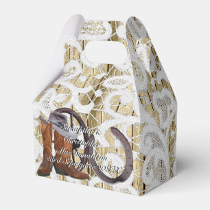 Ballotins Pays western filigree lace mariage damassé