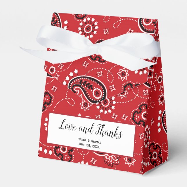 Ballotins Pays Western Thème Rustique Mariage Merci (Verso)