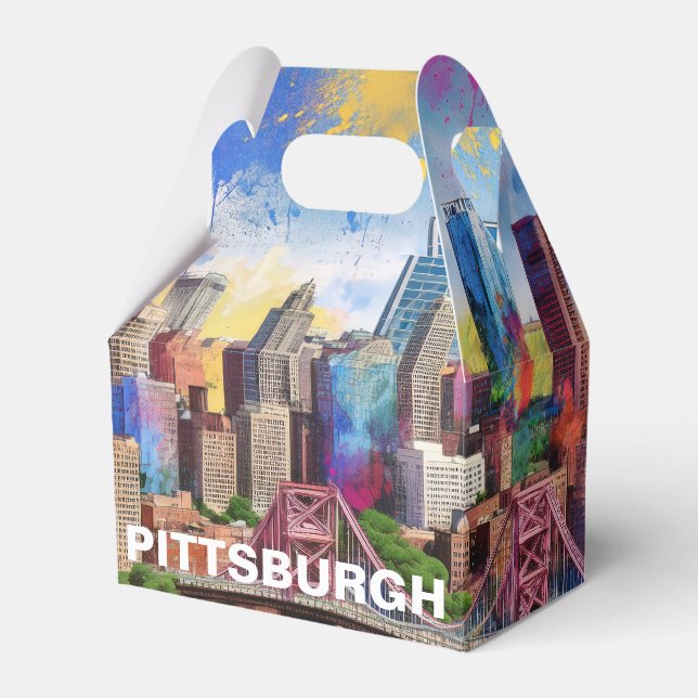 Ballotins Paysage urbain abstrait de Pittsburgh (Verso)