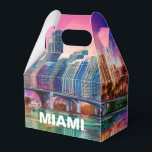 Ballotins Paysage urbain de Miami Art Abstrait<br><div class="desc">Ajoutez une touche moderne à votre événement avec cette boîte de faveurs présentant une œuvre d'art abstraite du paysage urbain de Miami. Parfait pour les mariages,  les fêtes ou les cadeaux d'entreprise.</div>