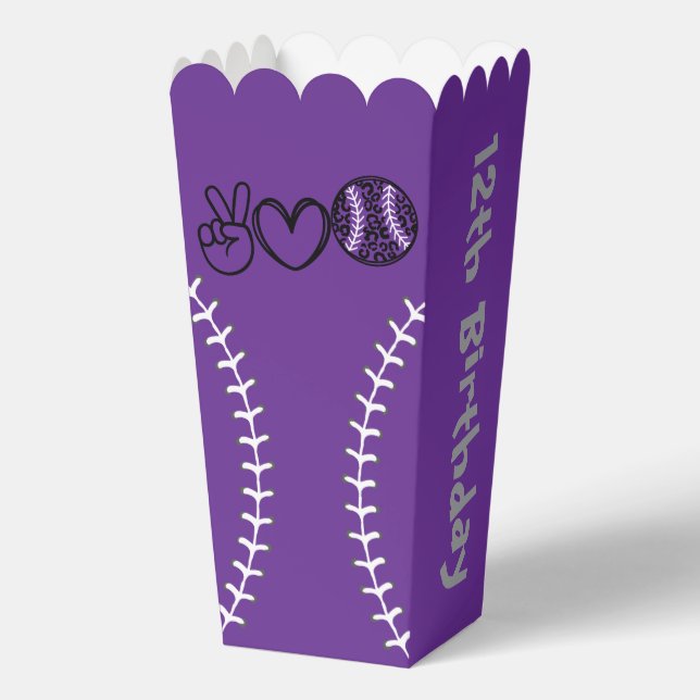 Ballotins Peace Love Softball Anniversaire (Verso)