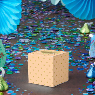Ballotins Peach And Gold Pois Party Favoriser les boîtes