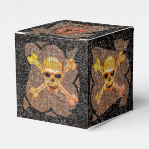 BALLOTINS PEAU PIRATE ANCIENNE TÊTE DE TRÉSOR