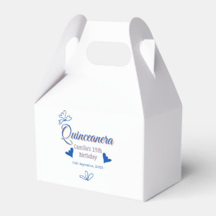 Ballotins Pêche bleu quinceanera 15e anniversaire rustique m