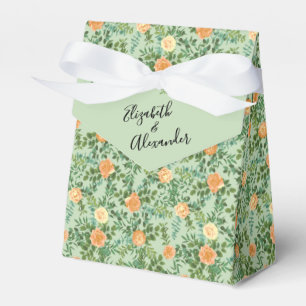 Ballotins Pêche Mariage vert Printemps Pastel Floral