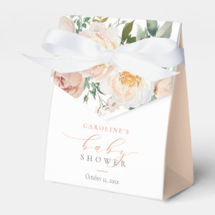 Ballotins Pêcher Floral Bébé Dans Fleur Baby shower Fille