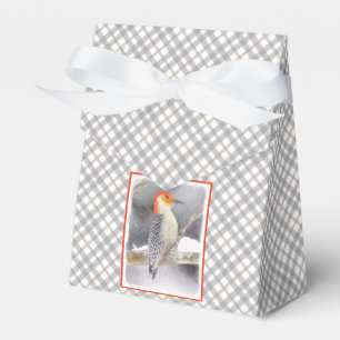 Ballotins Peinture de pic à ventre rouge Art original