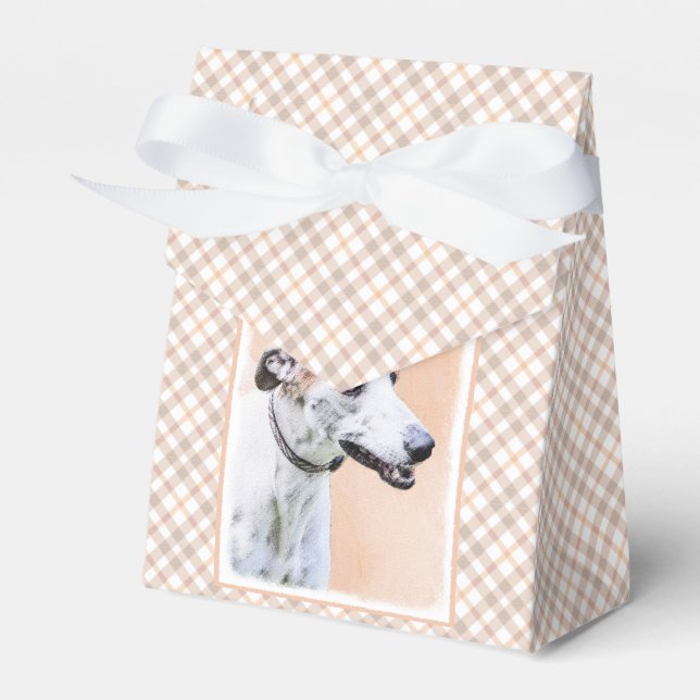 Ballotins Peinture Greyhound - Cute Original Chien Art (Verso)