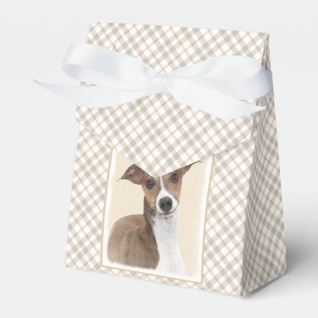 Ballotins Peinture italienne Greyhound - Cute Original Chien (Verso)