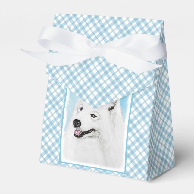 Ballotins Peinture Samoyed - Cute Original Chien Art (Verso)