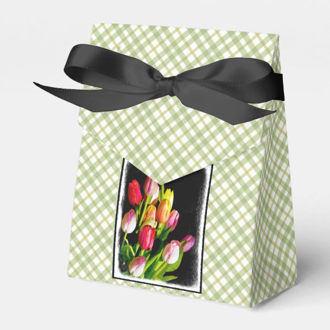 Ballotins Peinture Tulip - Art Fleur original (Verso)