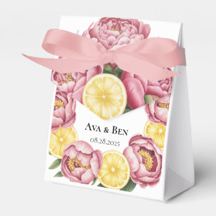 Ballotins Peonées roses et Mariage citron
