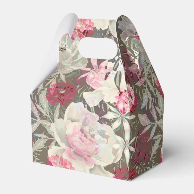 Ballotins Peonies rose rose fleurs fleurs jardin fleurie bou (Verso)