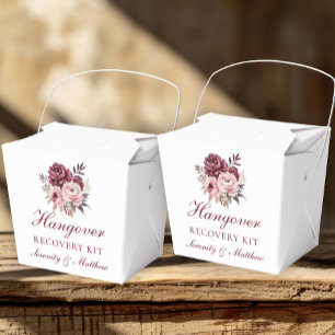 Ballotins Peony Hangover Kit de récupération Mariage floral