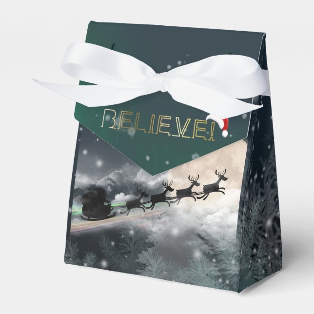 Ballotins Père Noël Midnight Ride Christmas Ribbon Ballotin (Verso)