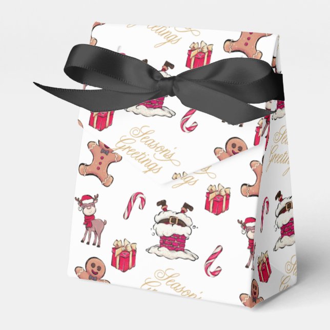 Ballotins Père Noël Reindeer Cadeaux Sucre de canne pour hom (Verso)