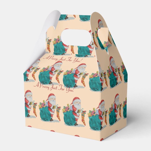 Ballotins père Noël traditionnelle mignonne se préparant pou (Verso)