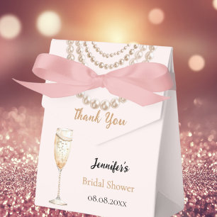 Ballotins perles de Prosecco rose bulles de douche de mariag