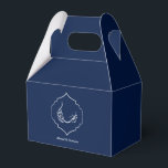 Ballotins Personalized Blue Ramadan Kareem Favor Box Custom<br><div class="desc">Celebrate Ramadan with elegance using this Personalized Blue Ramadan Kareem Favor Box. Featuring a rich deep blue background with refined Islamic calligraphy, this custom gable gift box adds a sophisticated and festive touch to your Ramadan gatherings. Personalize it with your family name, couple names, or a custom message to create...</div>