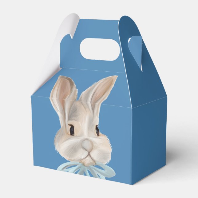 Ballotins Personalized Bunny Themed Birthday Favour Box (Verso)