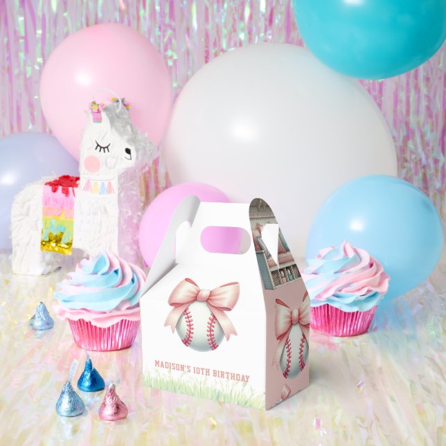 Ballotins Personalized Pink Baseball Girl Birthday (Fête)