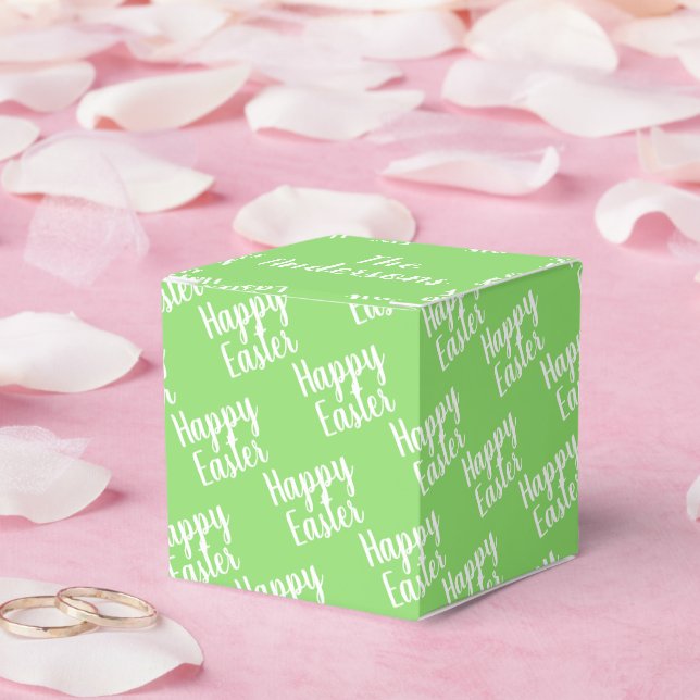 Ballotins Personnalisable Happy Easter Green (Mariage)