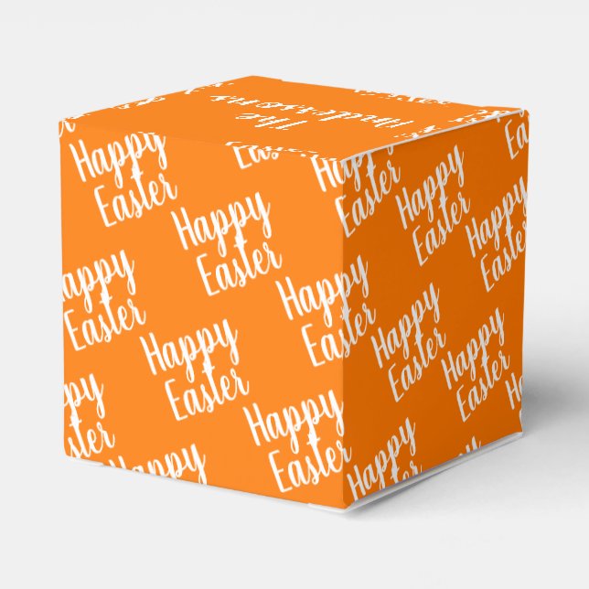Ballotins Personnalisable Happy Easter Orange (Arrière)