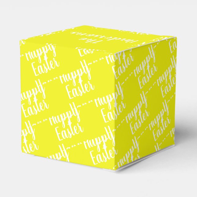 Ballotins Personnalisable Joyeux Jaune de Pâques (Arrière)