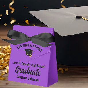 Ballotins Personnalisable Purple Black Graduation