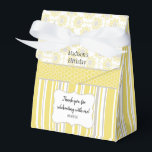 Ballotins Personnalisation géométrique des abeilles jaunes e<br><div class="desc">Célébrez avec notre collection d'abeilles au miel dans des jaunes doux et gris amusants. Les articles correspondants pour compléter votre collection d'événements sont disponibles dans notre boutique Zazzle!</div>