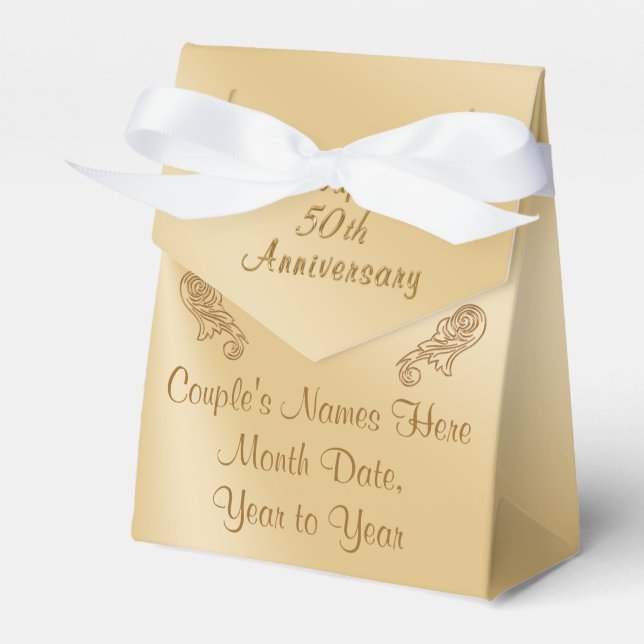Ballotins Personnalisé 50e anniversaire de la fête favorise  (Verso)