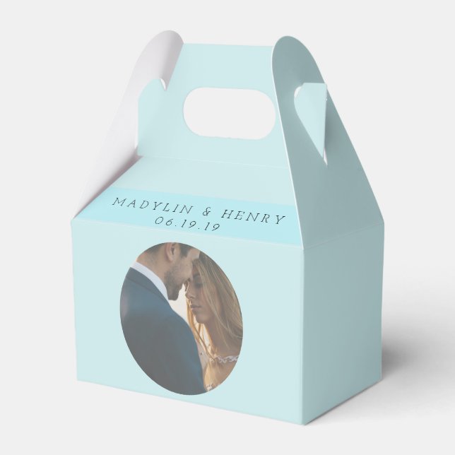 Ballotins Personnalisé Romantique Île Paradise Bleu (Arrière)