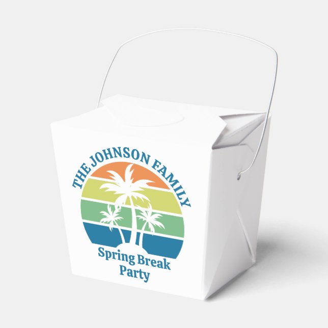 Ballotins Personnalisé Tropical Island Party Palm Trees Fort (Verso)