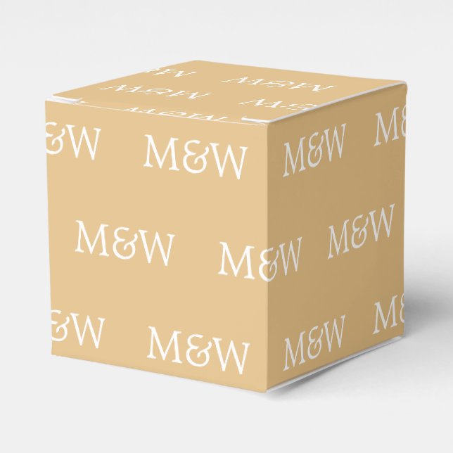 Ballotins Personnaliser avec cadeau de camel monogramme blan (Verso)