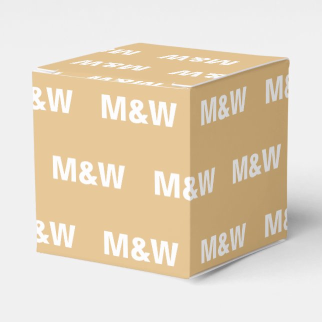 Ballotins Personnaliser avec cadeau de camel monogramme blan (Verso)