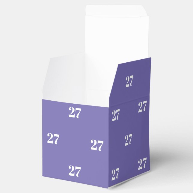 Ballotins Personnaliser avec le numéro blanc initial cadeau  (Ouvert)