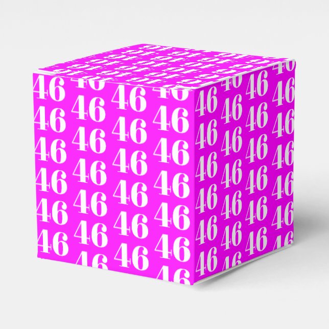 Ballotins Personnaliser avec nombre, monogramme magenta init (Verso)