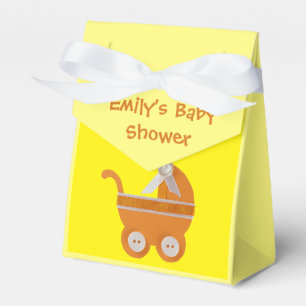 Ballotins Personnaliser, baby shower chariot orange