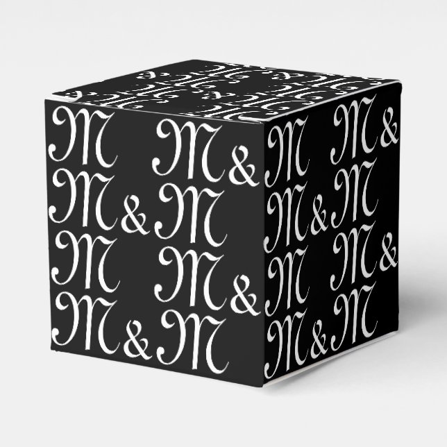Ballotins Personnaliser w Initiales du couple monogramme cad (Verso)