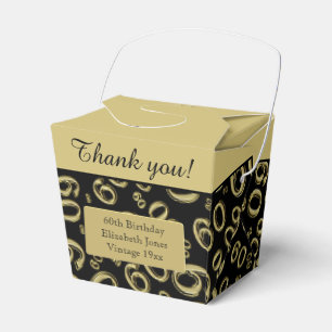 Ballotins Personnalisez: 60e anniversaire Gold/Black
