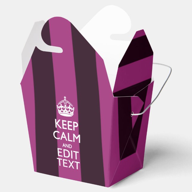 Ballotins Personnalized KEEP CALM and Your Text on Pink (Ouvert)