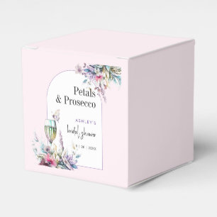 Ballotins Pétales et Prosecco Arche Florale pour une Baby Sh