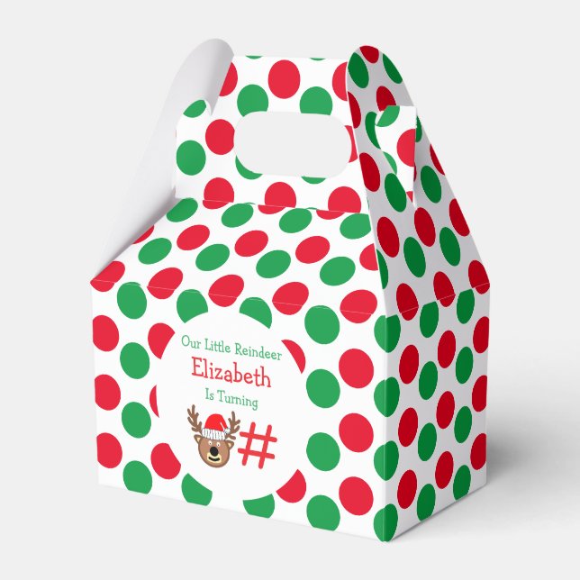 Ballotins Petit Anniversaire de enfant Reindeer (Verso)
