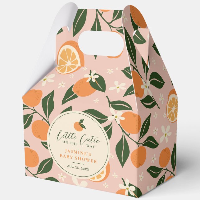 Ballotins Petit Baby shower de Citrus orange Cutie (Recto)