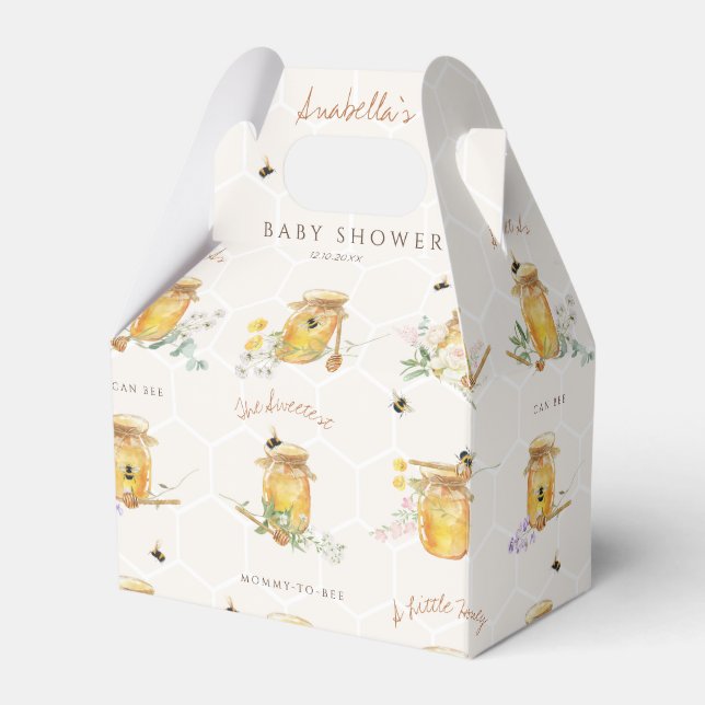 Ballotins Petit Baby shower de miel doux (Verso)
