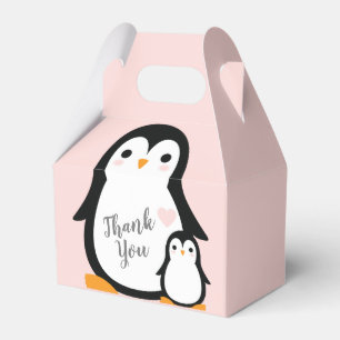 Ballotins Petit Baby shower de pingouin bleu