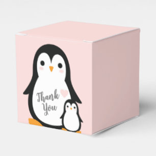 Ballotins Petit Baby shower de pingouin bleu