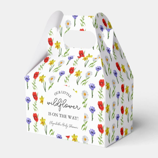 Ballotins Petit Baby shower Fleur sauvage (Verso)