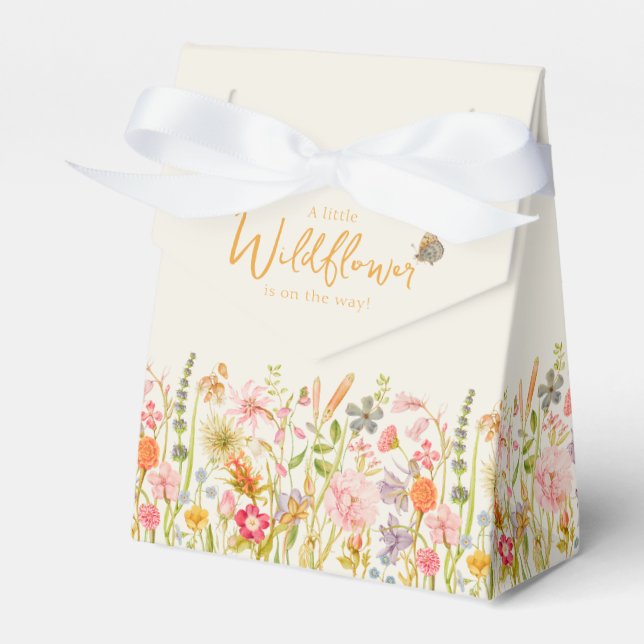 Ballotins Petit Ballotin Baby shower Fleur sauvage (Verso)