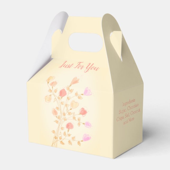 Ballotins Petit Design Floral Dans Les Tons Pastel (Verso)